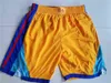 Pantaloncini da corsa Wiseman Basket Pantaloncini sportivi Indossare pantaloni della tuta Stephen Curry Draymond Green Rick Barry Nate Thurmond Chris Mullin Tim Hardaway Golden Uomo Saldi