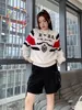 Women Designer Sweaters Clothing Knit Crow Neck sweater Letter Long Sleeve Pullover Oversized ETCZ