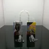 Rookpijpen bongs Vervaardiging Handgeblazen waterpijp Kleurrijk blok cartoonpatroon met meerdere vormen glazen sigarettenset