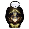 Men's Hoodies Personality Saga Of The Evil Hoodie 3D Fashion Men Women Sweatshirts Casual Hip Hop Clothes Anime Children Girl Boy