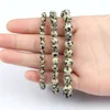 Strand 4/6/8mm perle di pietra naturale Braccialette di preghiera per donne uomini individuati gioielli da guarigione dalmata