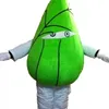 Wysokiej jakości gorące zielone pierogi kostiumy maskotka fantazyjna sukienka prawdziwe zdjęcie