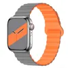 Für Apple Watch-Armbänder 45 mm, 41 mm, 40 mm, 44 mm, 42 mm, 38 mm, magnetische Silikonschlaufen-Uhrenarmbänder, kompatibel mit iWatch-Serie 7, 6, 5, 4, 3 SE-Armband