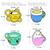 Broches personnage de dessin animé créatif tasse à café broche jeu Robot Finn Jake BMO bulle princesse étoile lune tasse ami Badge cadeaux