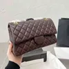 CC Bag Shopping Bags 2022ss Womens Classic Double Flap Quilted Gold Hardware Turn Lock Crossbody Shoulder Sacs à main 15 couleurs peuvent choisir Desi