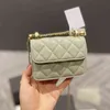 Torba CC Shopping s 22 pensy Francja Damska Klasyczna Mini Klapka Podwójna Litlle Balls Pikowana Skóra Jagnięca Prawdziwa Skóra Ghw Crossbody Tiny Cosmetic C