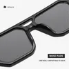 Sonnenbrille Trendy Eyewear UV 400 Leopard Doppelbrücke Sonnenbrillen Frauen -Männertöne