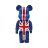 New 400% Bearbrick Action & Toy Figures Bear British Style 400% Large Size Decoration Doll Brick 28cm W/ White Box