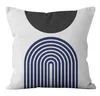 Pillow 45CM Modern Abstract Geometric Cover Polyester Throw Pillowcase Office Sofa Decorative Case Minimalist Home Decor