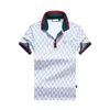 2023SS Italien Herren Designer-Poloshirts mit mehreren Stickereien, modisches Design, gerippte Ärmel, geteilter Saum, Stretch-Poloshirts, Top M-3XL