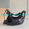 TopQuality Luxurys Designers dam Lokomotiv armhåla väskor extern riktig pickup väska dam Handväskor designer dam handväskor axelväska Plånbok Cross Body Purse