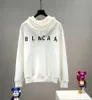 Kvinnors designer Balencaigas Fashion Luxury Hoodie Paris Front- och bakbrev Plush Ströja Pure Cotton Men's and Women's Fashion Brand Hoodie Size 5XL