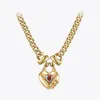 Подвесные ожерелья Enfashion из нержавеющей стали ожерелье в форме сердца окрашенные цирконы модные ювелирные украшения Para Mujer P223300