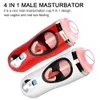 Schoonheid items mannelijke masturbatie beker vibrator tong likken massager sexy speelgoed voor mannen verwarmde vagina echte kutje vliegtuigbekers blans zuigen