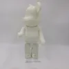 Bearbrick Action Toy Figures 400% DIY Paint Medicom Fahion Toys PVC Action Figur Vit eller svart f￤rg med OPP -v￤ska