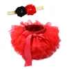 Baby Girls Tutu kjol Bow Gaze kjolar designer barn med pannband pp kort klänning prinsessa klänningar baby kläder 03t6958251