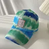 Casquettes de baseball GBCNYIER Chapeau Tie-Dye Été Mince Jeune Marée Sauvage Lettre Broderie Casquette de Baseball Réglable