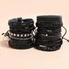 Mężczyźni Kobieta Bransoletka Cowhide DIY Strands Strands Cupid's Arrow Hip Hop kombinacji kombinacji Bransoletka 12styles/1set