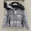 Women Parana Down Jacket Designer Nylon Winter Coat Hooded Warm Felt Logo Outwear