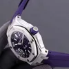 Reloj mecánico de lujo para hombre 15710 Reloj de pulsera de marca suizo estilo tipo duro deportivo de ocio automático