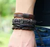 Männer Frau Kuhläden Armband DIY Perlen -Stränge Buchstaben Kreuzhip Hop -Kombination Anzug Armband 12styles/1Set