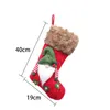UPS Christmas Stocking Candy Socks Calzini regalo lavorati a maglia Decorazione natalizia Babbo Natale Calze Rudolph 3 stili
