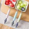 Kitchen Tools 2 In 1 Ice Cream Ball Spoon Double stainless steel melon baller cut watermelon carving knife fruit digging spoon platter