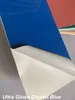 Film de couverture d'emballage de voiture entière d'autocollant d'enveloppe de vinyle bleu cristal ultra brillant de qualité supérieure avec libération d'air colle initiale à faible adhérence feuille auto-adhésive 1.52x20m 5X65ft