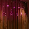 Strings Christmas String AC 220V Romantic Fairy Star LED Gardinbelysning för Holiday Wedding Garland Party Decoration