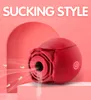 Masagey zabawek seksualnych kształt róży Ssanie pochwy wibratory erotyczne sutek doustny doustny stymulacja stymulacja potężne wibratory kobiety
