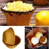 Bread Makers Stainless Steel Ice Cream Waffle Bowl Making Machine