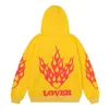 Men's Hoodies Men's Flame Lover Foam Streetwear Fleece Pullover For Men And Women Harajuku Retro Oversized Casual Hooded Sweatshirts