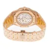 Роскошные мужские механические часы марки Royal Rose Gold Blue 26574or 1220or.02 Швейцарские наручные часы