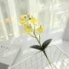Kwiaty dekoracyjne Symulacja produktu kwiat mały pięciokłótni phalaenopsis DIY Creative Supplies Plant Artificial Silk