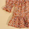 Девушка платья 2022 Маленькие дети девочки с цветочным припечатками