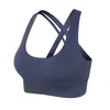 Top Women Workout Allenamento Sport Bra Black Yoga Suit Fitness Dry Fitness Quick Wear Blue Colore WT004269V