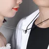 Chains 2Pcs/Lot Magnetic Couple Necklace Lovers Heart Pendant Distance Faceted Charm Women Valentine's Day Gift