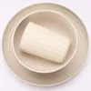 Flatware Sets 29 PCS Eco Friendly Biodegradable Plates And Cutlery Dinnerware Set Reusable Wheat Straw Tableware