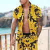 Herrsp￥rar 2022 EST Summer Hawaii Casual Beach Herrskjorta Shorts 3D varum￤rke HARAJUKU Retro Print Fashion Top Pants Mens 2 outfit