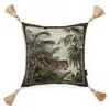 Travesseiro dunxdeco capa decorativa capa vintage coleta de animais de luxo jungle leopard sofá de cama de cama