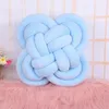 Oreiller Super Doux Noeud Boule Tissé À La Main Carré Literie Oreillers Jeter PP Coton En Peluche Maison Canapé Décor En Peluche S