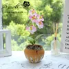 Kwiaty dekoracyjne Symulacja produktu kwiat mały pięciokłótni phalaenopsis DIY Creative Supplies Plant Artificial Silk