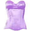 Belts Satin Bustier Corset Tops Strapless Sexy Backless Vest For Women To Wear Out Camisole Tank Push Up