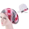 Femmes coton Baggy Slouchy Beanie chapeau perte de cheveux foulard Cancer chimio casquettes Hijab casquette chapeaux décontracté Floral chapeau