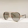 Gafas de sol de diseñador para hombre y mujer, 125 estilos, resistente a los rayos UV, placa retro ovalada, montura completa, gafas de moda, montura aleatoria con estuche