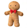 Yastık Noel Dolgulu Peluş Bebek Yumuşak Sevimli Gingerbread Man Tree House Oyuncak Merry Xmas Hediyesi Çocuklara