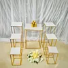 8pcs Wedding Birthday decoration Stage Big Circle Flower Ornament Arch Plinth Table Holder Candy Food Cake Drink Cupcake Cookie Holder