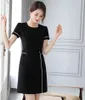 Party Dresses Fashion OL Styles Summer Short Sleeve Professional For Women Business Work Wear Mini Dress Uniforms Vestodis