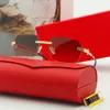Mode Heren Luxe Designer Zonnebrillen voor Vrouwen Carti Zonnebril Hoge Kwaliteit 2022 Klassieke Adumbrale Brillen Accessoires Lunettes De Soleil met Originele Case
