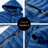 Mens Down Parkas Street Knights vinter varm vattentät jacka män Autumn Thick Hooded Parkas Men mode casual Slim Jacket Män 6xl 220902